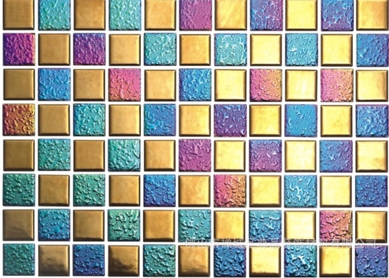 Mosaic Glass Ceramic Tiles Colorful Ceramic Tiles PVD Vacuum Chrome Ion Plating Machine