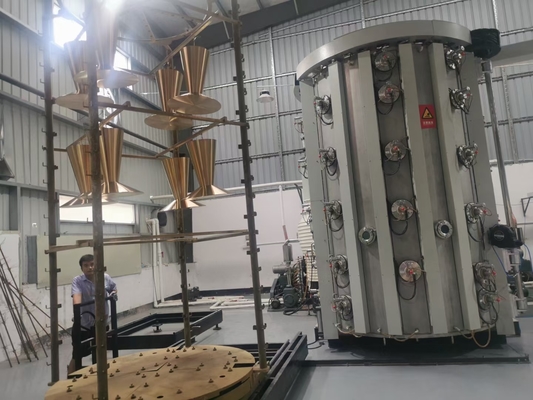 High Production Efficiency Plastic Fitting Chrome PVD Vacuum Coating Machine