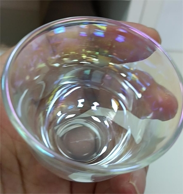 Full Automatic Glassware Glasswork Pvd Plating Machine For Golden Silver Color