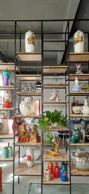 Ceramic Crafts PVD Vacuum Coating Machine with Uniform Coating Fully Automatic Control and Stainless Steel Chamber