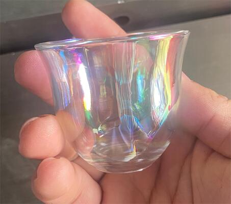 Glassware PVD Coating Machine, Bright Color Vacuum Plating Equipment For Glass Cups And Bottles