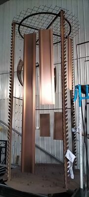 Full Surface Coverage Long-Lasting PVD Vacuum Coating Machine For Large Stainless Steel Room Divider & Partition Screen Frames