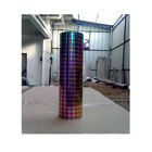 Large Capacity Stainless Steel Car Motorcycle Pipe Tube Vacuum Plasma Coating Equipment For Rainbow Blue Color