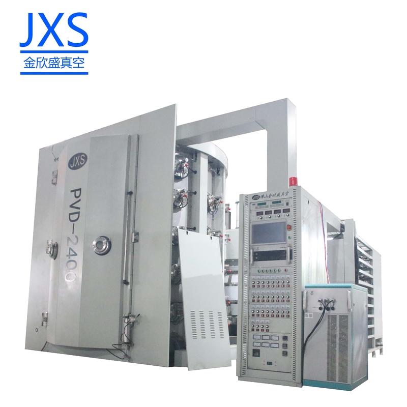 FoShan JXS Tableware Vacuum Coating Machine Forks Knives Spoons Faucets Vacuum Metallizing Plant