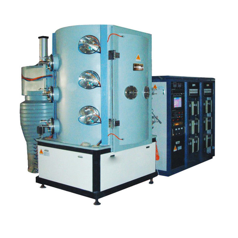 Large Capacity Stainless Steel Car Motorcycle Pipe Tube Vacuum Plasma Coating Equipment For Rainbow Blue Color