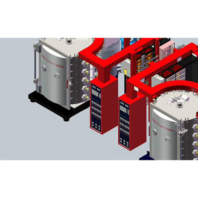 Good price Large Capacity Double Chambers Stainless Steel Pipe Tube Parts Titanium Gold Vacuum PVD Plating Machine online