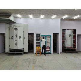 High Efficiency Stable Operation Stainless Steel Fork Spoon Knife PVD Coating Machine For Rose Gold Blue Green Color